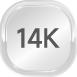 14K White Gold