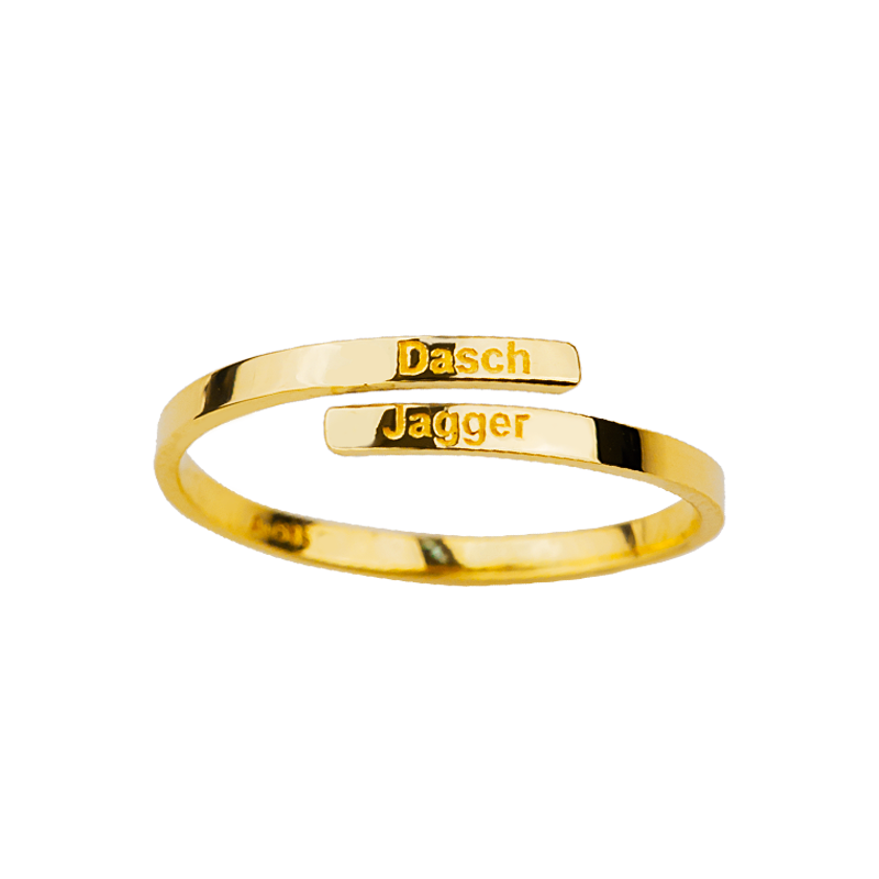 30519 Customizable INS-style adjustable open ring