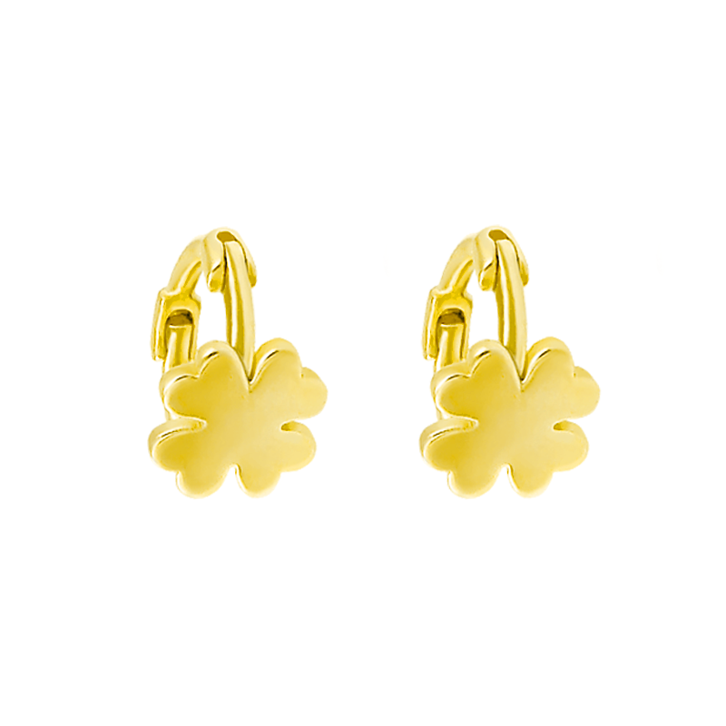 21254 Fashionable and lucky four-leaf clover earrings