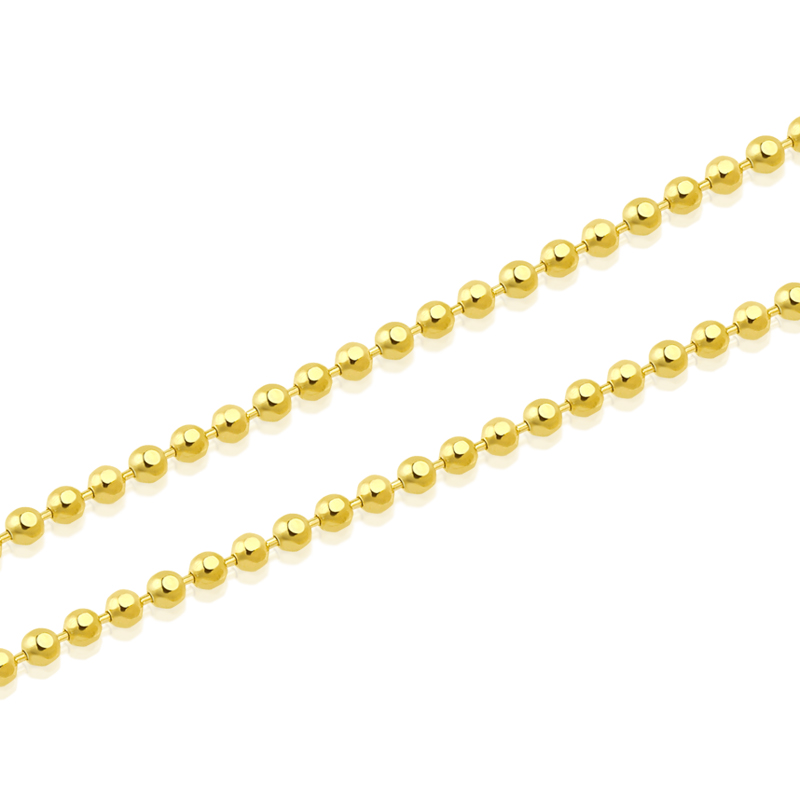 009 （1.2mm）Solid car flower beaded necklace