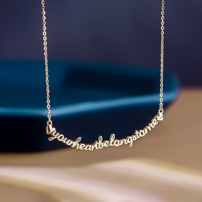 11547 Delicate Letter Matching Necklace