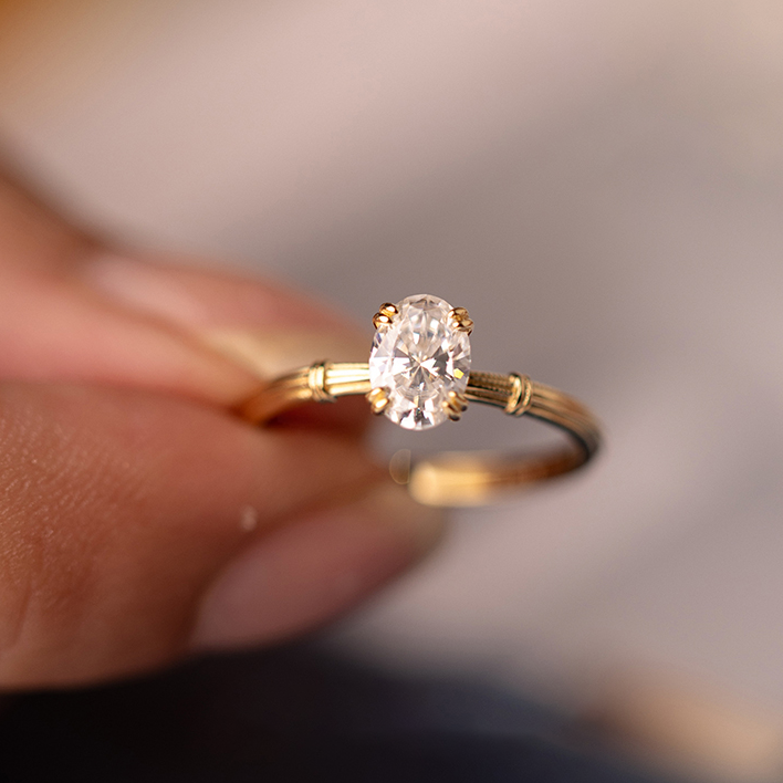 31544 Moissanite Inlay Knotwork Delicate Luxury Charm